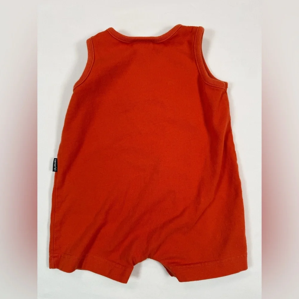 CARTER’S Baby Boys 2000s “My Two Fish” Embroidered Nautical Jon Jon Romper 3-6M‎